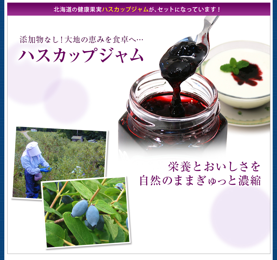 【メッセージ入りカステラ&ハスカップジャム】添加物なし!大地の恵みを食卓へ…栄養とおいしさを自然のままぎゅっと濃縮