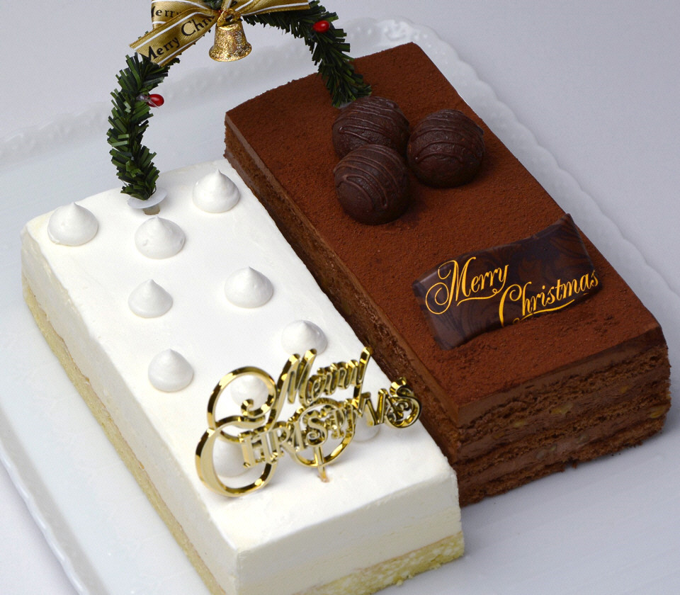 喜信堂】2014クリスマス ツインケーキ～レアチーズケーキと